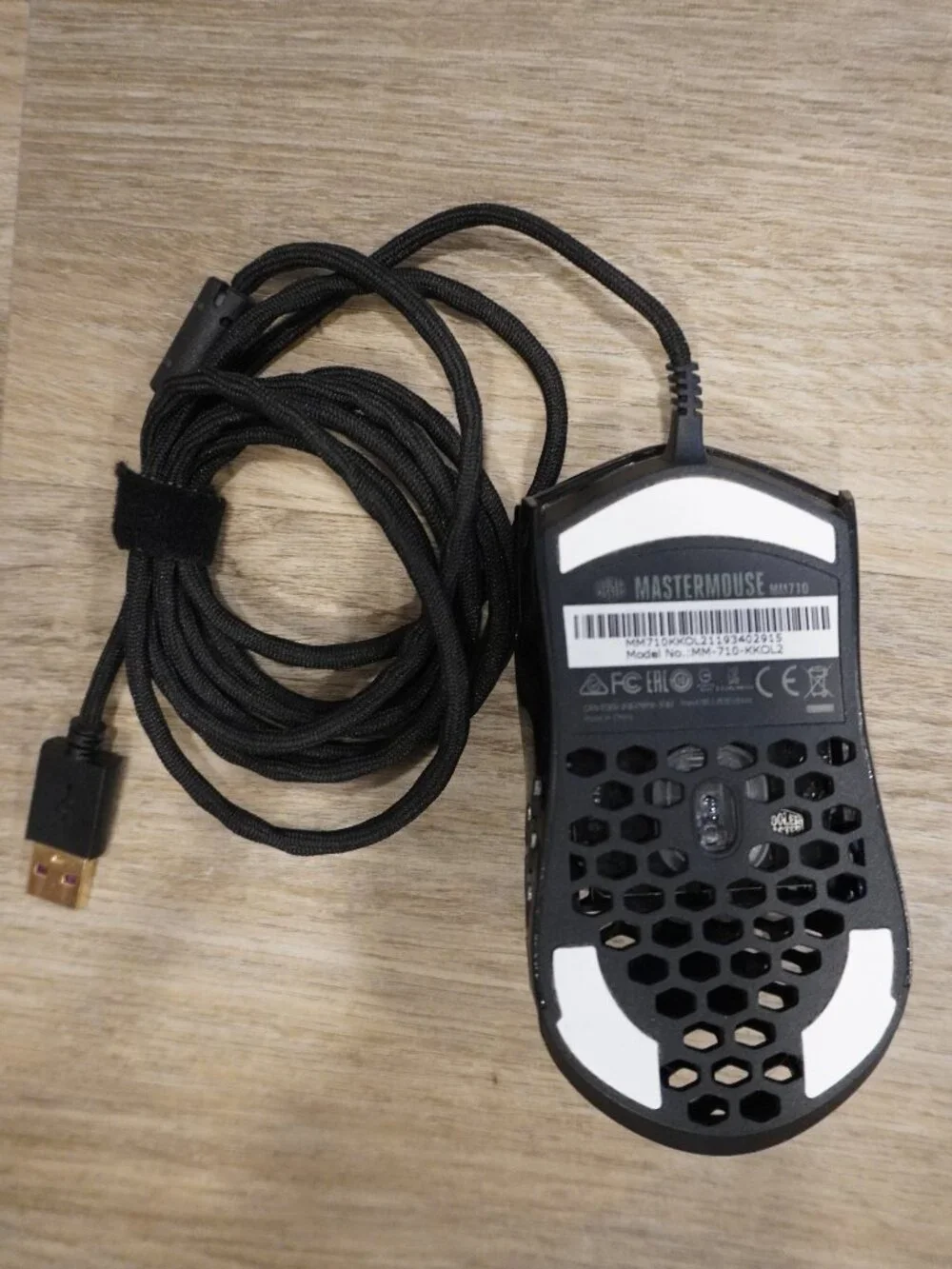 Cooler Master MM710 Ultra-Lightweight Gaming Mouse - 56g Matte Black
